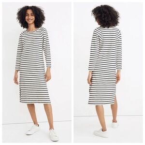 Striped Black and White Dress